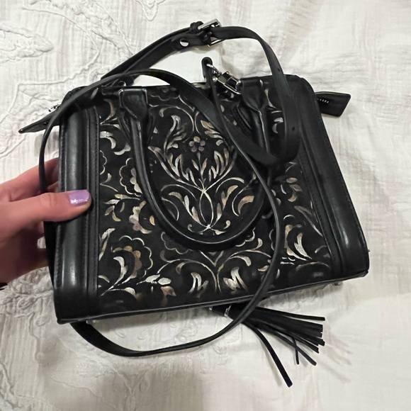 Caroline neron leather bag paisley pattern - Picture 8 of 15